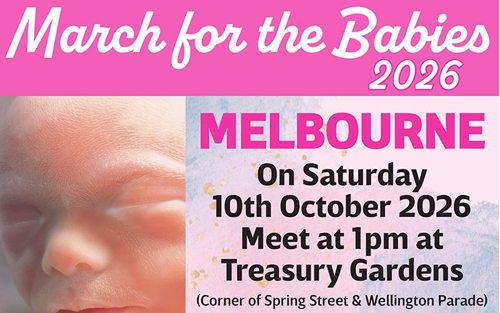 VICTORIAN LABOR GOVERNMENT ANNOUNCES MORE KILLING OF THE UNBORN – Oppose this move - Please attend the March for the Babies Rally 2026